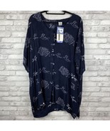 Sostanza Plus Size Navy Starfish Shirt Size 24W Womans new With Tags - £10.43 GBP
