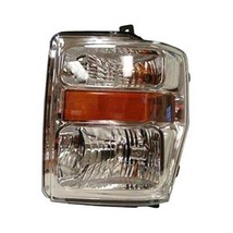 Headlight For 2008-10 Ford F250 Left Driver Side Chrome Housing Clear Le... - $282.00