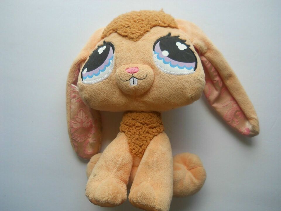 Bunny Plush Hasbro Stuffed Animal 8"  Peach 2007 - $9.89