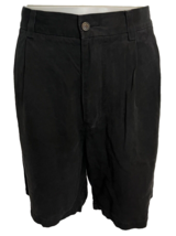 Tommy Bahama Black Silk Pleated Front Shorts size 34 - £21.65 GBP