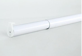 48 inch - 72 inch White Adjustable Closet Rod, 1.26”W X 1.26”D - £23.91 GBP