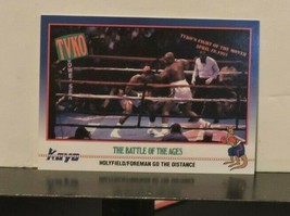 1991 Kayo George Foreman~Evander Holyfield Boxing Card #211 Battle For The Ages - £19.74 GBP
