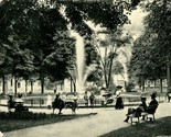 Vtg Postcard 1906 Bronson Park Fountain Kalamazoo, Michigan - $7.08