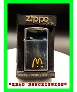 Rare Vintage 1972 McDonald&#39;s Advertising Slim Zippo Lighter With Box ~ V... - £155.69 GBP