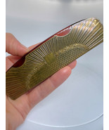 Edwardian Gilded Metal Pocket Comb Antique Hair Comb - €90,19 EUR
