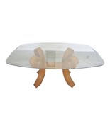 Pencil Reed Glass Top Dining Table in the Style of Gabriella Crespi Boho... - $22,148.55 MXN