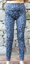 Leopard Print Leggings Black for Women High Waist Tight Footless Small M... - £12.04 GBP