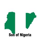 Son of Nigeria Nigerian Country Map Flag Poster High Quality Print - £5.42 GBP+