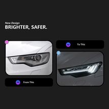 Sequential Turn LED Headlights Front lamp Assembly For Audi A7 C7 RS7 20... - $975.86