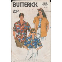 Butterick 3210 Easy Camp, Hawaiian Shirt Pattern Unisex Size Large XL Uncut Vtg - £10.13 GBP