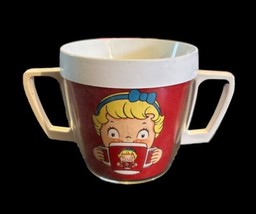 VINTAGE THERMO SERV WEST BEND CAMPBELL SOUP BOY &amp; GIRL PLASTIC CUP - £9.59 GBP