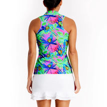 NWT Ladies TZU TZU SPORT BOTANICAL Tabitha Sleeveless Racerback Golf Shirt -  L image 2