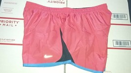 Nike TEMPO Women&#39;s Running Shorts Sz L PINK ROSE Design - $24.99