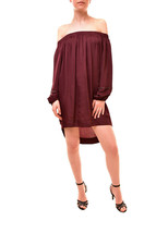 One Teaspoon Womens Tunic Off Shoulder Burgundy Red S - £47.65 GBP