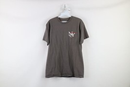 Vintage 90s Streetwear Mens Small Faded New York City Spell Out T-Shirt Gray - £27.31 GBP