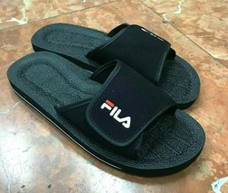 Men’s Fila Slip on Low Black Slides NWT - £38.12 GBP