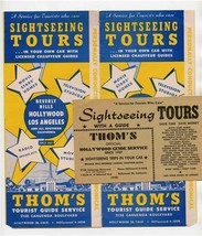 Thom&#39;s Sightseeing Tours Brochure Beverly Hills Hollywood California 1950&#39;s - £14.01 GBP