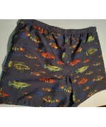 Catalina Island Swim Trunks Board Shorts  Sz XL Fish Print Drawstring Sw... - €8,50 EUR