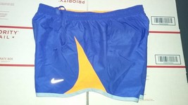 Nike TEMPO Women&#39;s Running Shorts Sz S PURPLE - ORANGE TRIM Design - £19.97 GBP