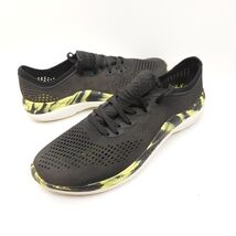 Crocs Literide 360 Pacer Shoes Men's 12 Black Yellow Marbled Athletic Sn... - $31.49