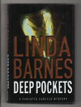 Linda Barnes DEEP POCKETS First edition Mystery Fine Hardcover DJ Detective - £7.10 GBP