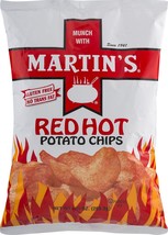 Martin&#39;s Red Hot Potato Chips 9.5 Ounces (4 Bags) - $31.99