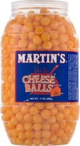 Martin&#39;s Cheese Balls Real Cheddar Cheese Flavored-2 Barrels - £21.13 GBP