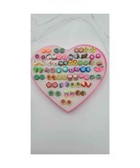 36 Pairs/Set Polymer Clay Stud Earring Sets Handmade Flower Animal Fruit... - $17.82