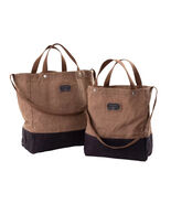 TOTE BAGS BAREBONES CANVAS DESIGNER BEACH WORK SHOPPER LARGE 26L &amp; MARKE... - $99.99