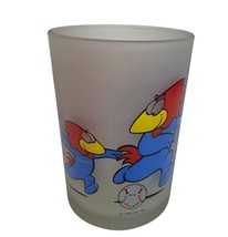 Vintage 1998 Fujifilm France Soccer World Cup Mascot Frosted Glass FIFA - £7.57 GBP