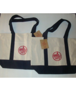 TRADER JOE&#39;S REUSABLE HEAVY DUTY COTTON CANVAS TOTE BAG LARGE SIZE NAVY ... - $33.69 CAD