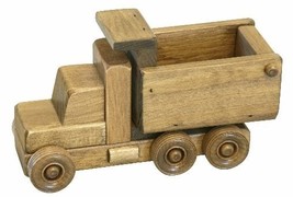 DUMP TRUCK - Working Wood Construction Toy Amish Handmade Cars Trucks To... - $58.99