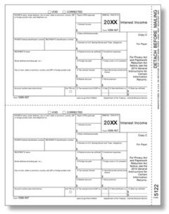 IRS Approved 1099-INT Copy C Tax Form - $14.50+