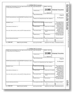 IRS Approved 1099-INT Copy B Tax Form - $14.50 - $27.50