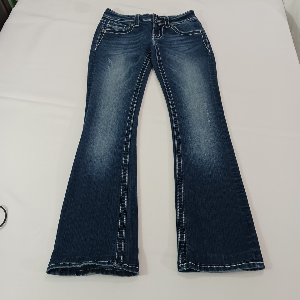 Miss Me JP5117B26 Women's Blue Cotton Blend Bootcut Denim Jeans Size 26 (28×30) Item image 11