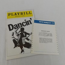 LOT Dancin&#39; Playbill Note July 1979 Bob Fosse Gail Benedict Christine Colby - £12.20 GBP