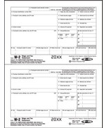 IRS Approved W-2 Employee State/City Copy 2 Tax Form - $19.89 CAD+