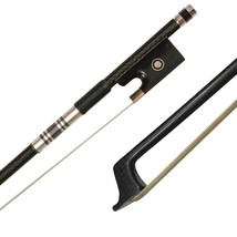 High Quality BRAIDED Carbon Fiber Bow Ebony Frog Well Balanced in 4/4 Full Size - £47.80 GBP