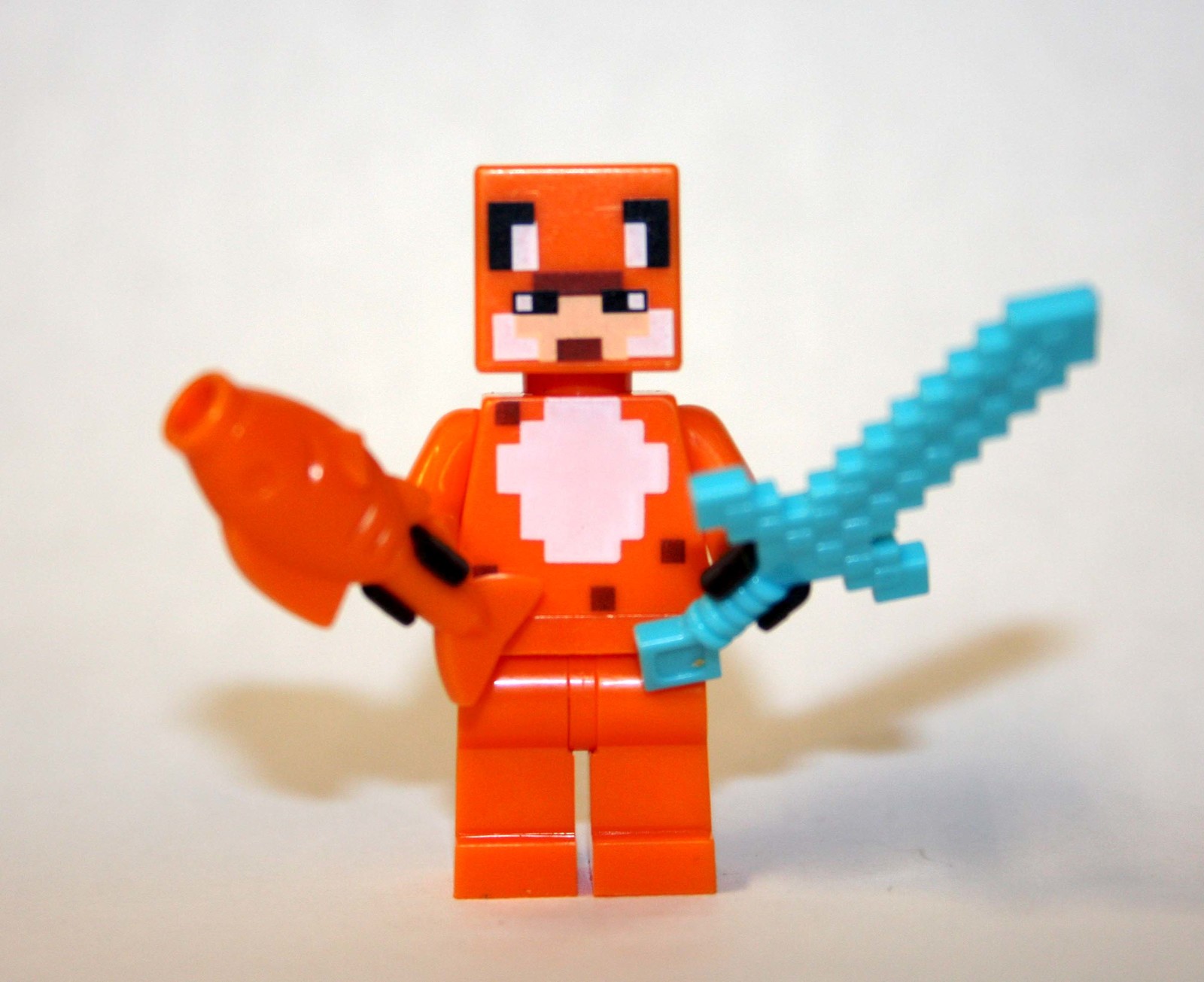Building Minecraft Fox Video Game Minifigure Custom - £5.35 GBP