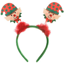Elf Christmas Head Bopper HeadBopper Headband, Red Green - £3.25 GBP