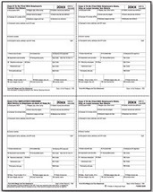 IRS Approved W-2 4-up Condensed Laser Employee Tax Form - $18.50+