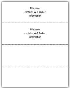 IRS Approved Blank Laser Paper W2 4up Horiz Format - $12.00+