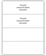 IRS Approved Blank Laser Paper W2 4up Horiz Format - $16.40 CAD+