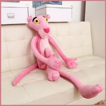 Large Soft Plush Stuffed Long Skinny Pink Panther Movie Cartoon Character  - £31.41 GBP