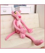 Large Soft Plush Stuffed Long Skinny Pink Panther Movie Cartoon Character  - £31.86 GBP