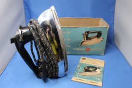 Vintage General Electric GE Iron F50 Steam and Dry Iron Working with Ins... - £11.41 GBP