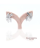 Platinum 950 Natural White Diamond Fancy Luxe Earring - $15,077.70