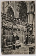 St. Edward&#39;s Screen and Coronation Chair Westminster Abbey Postcard A7 - £3.11 GBP