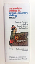 MOUNTAIN BIKING &amp; CROSS-COUNTRY SKIING CENTRAL OREGON MAP Water &amp; Tear p... - $8.90