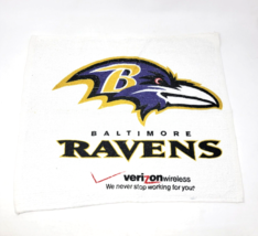Baltimore Ravens NFL M&amp;T Bank Stadium Rally Towel Verizon Sponsor 18x15 - £11.68 GBP